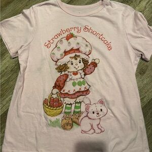 Hybrid Apparel Pink Strawberry Shortcake Kids Tee